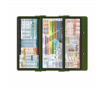 WhiteCoat Clipboard® Trifold - Army Green Food Industry Edition